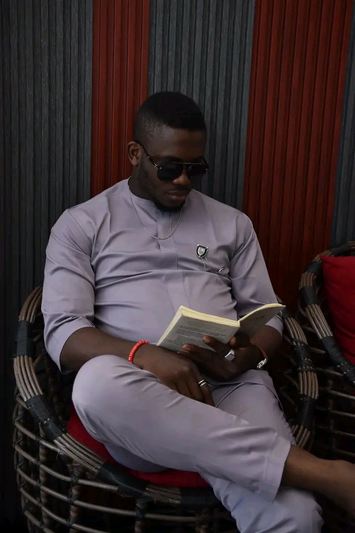 Victor Pedro enjoying a book